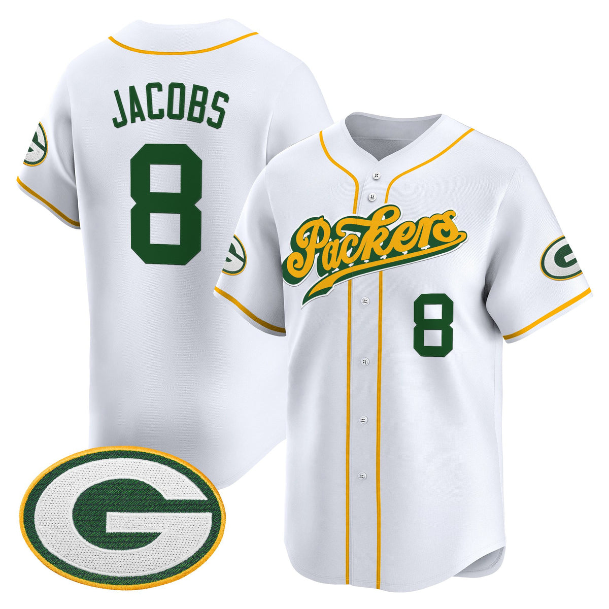 Men's Green Bay Packers 2025 Vapor Baseball Jersey V2 - All Stitched