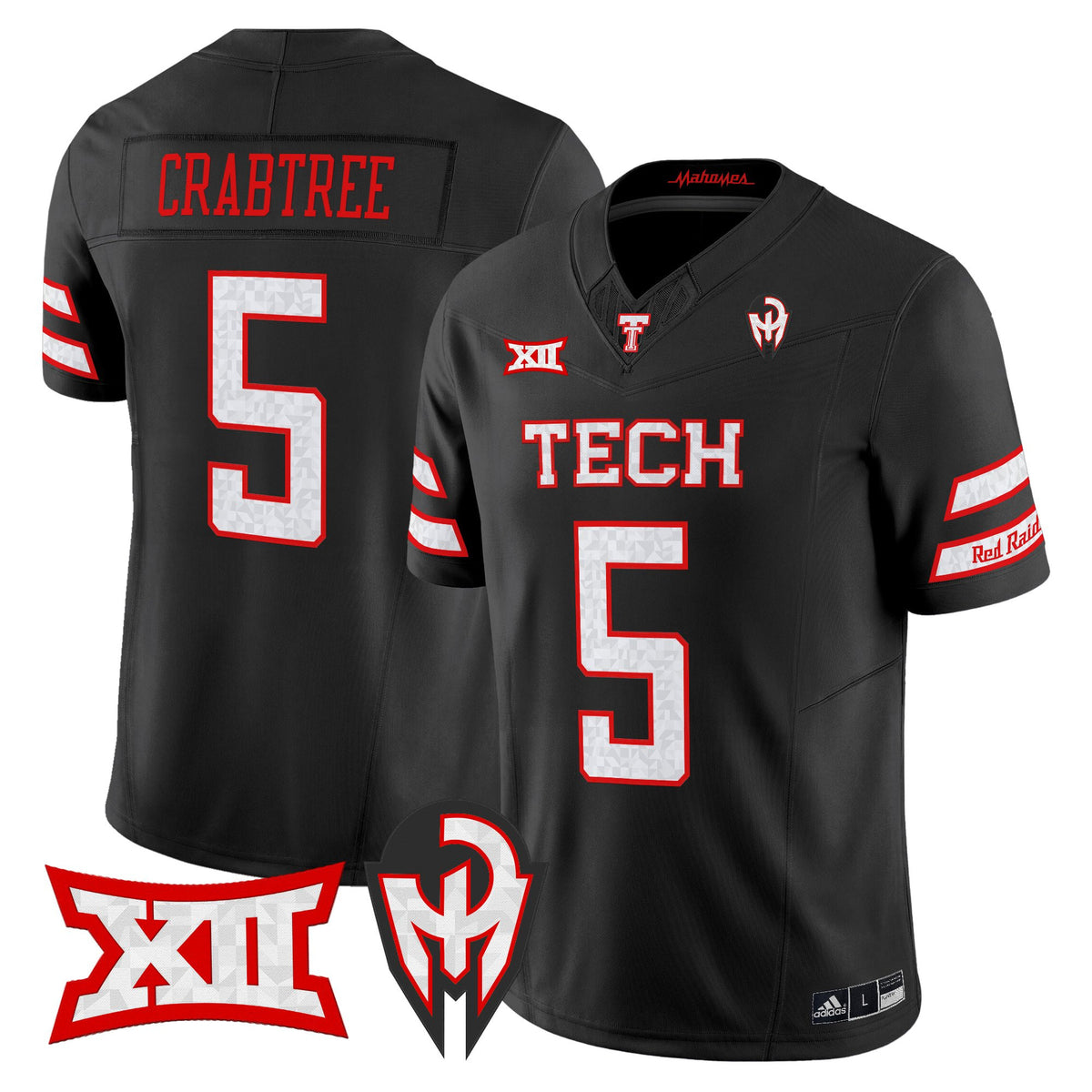 Men's Texas Tech Red Raiders 'Too Cold' Vapor Limited Jersey - Mahomes Collection - All Stitched