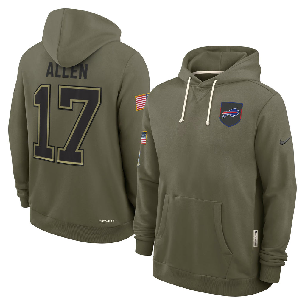Buffalo Bills 2025 Salute to Service Pullover Hoodie - All Stitched