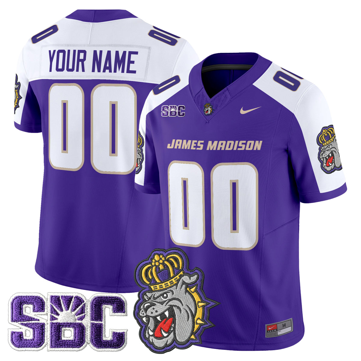 James Madison Dukes 2025 Vapor Limited Custom Jersey - All Stitched