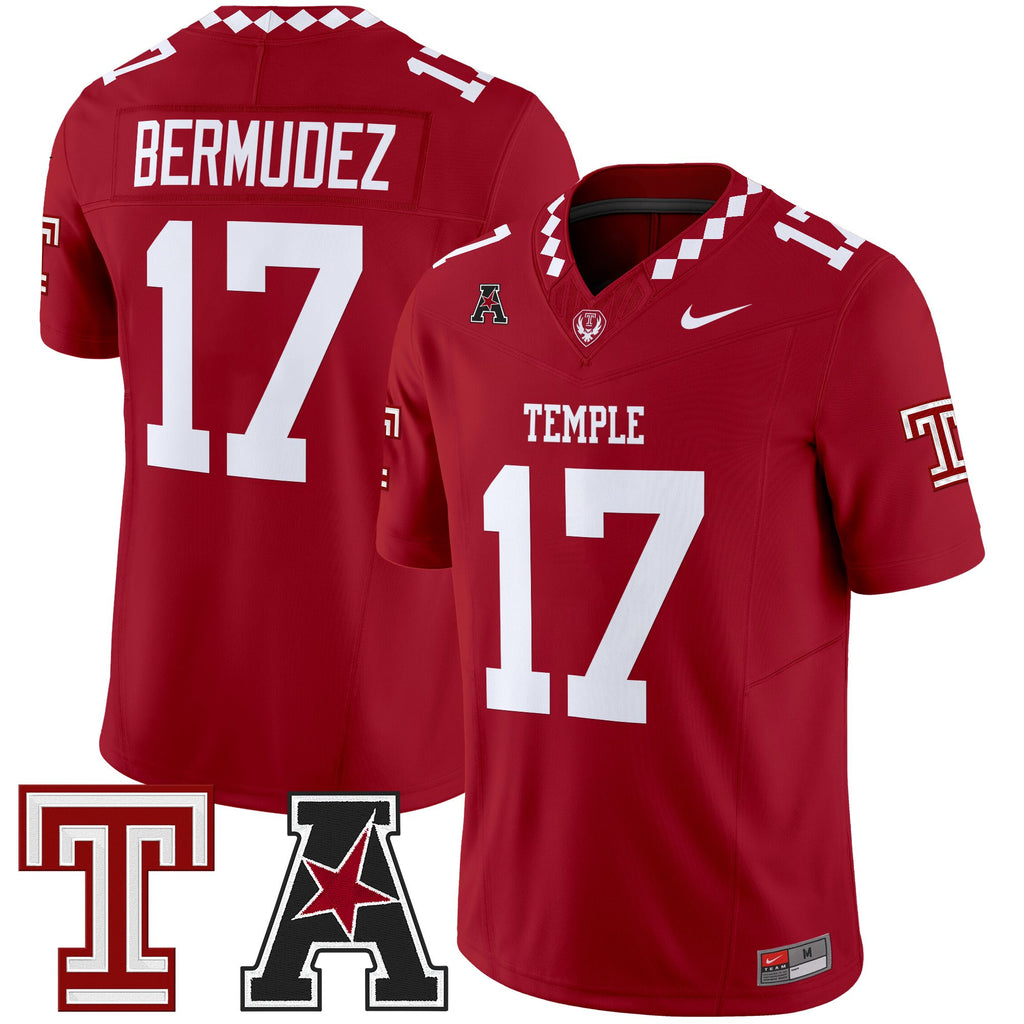 Men's Temple Owls 2025 Vapor Limited Jersey - All Stitched