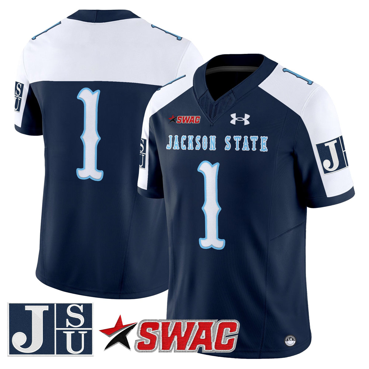 Men's Jackson State Tigers 2025 Vapor Limited Jersey V2 - All Stitched