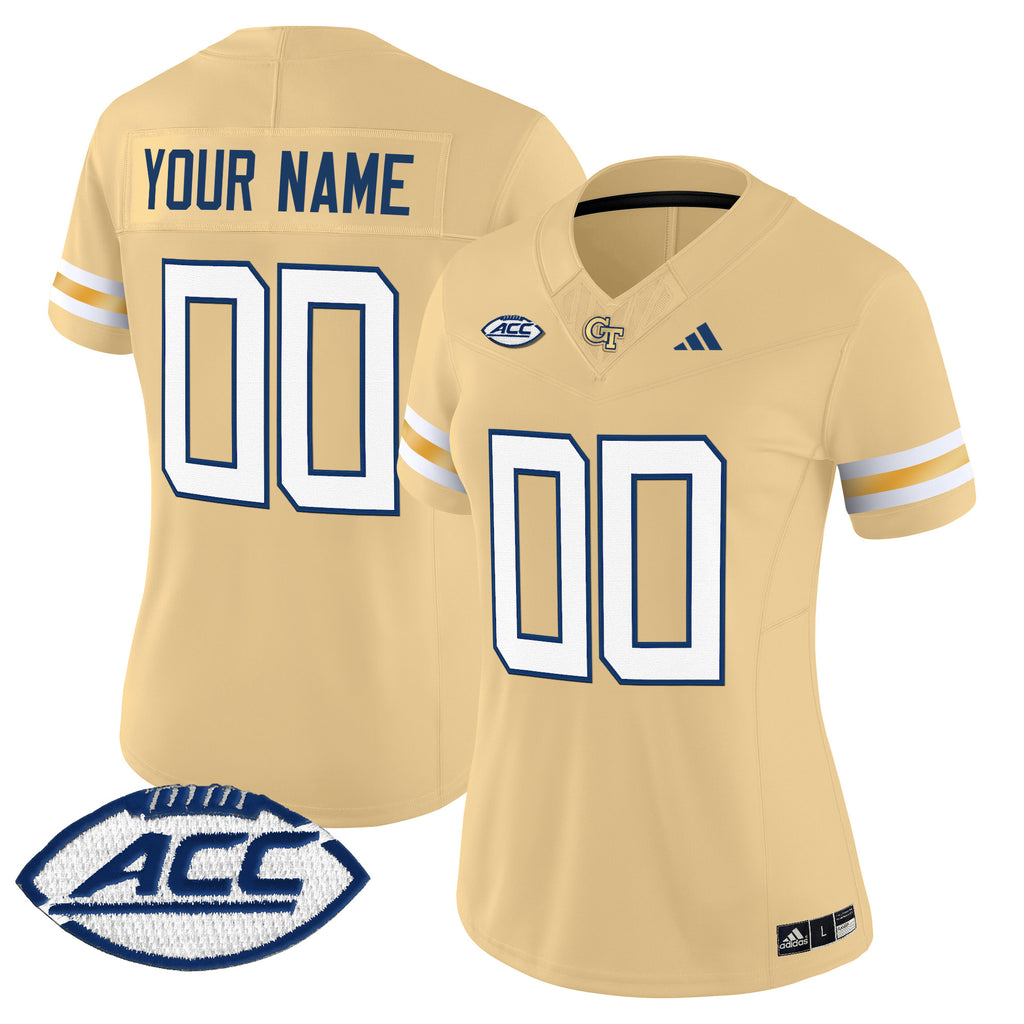 Georgia Tech Yellow Jackets 2025 Vapor Limited Custom Jersey - All stitched