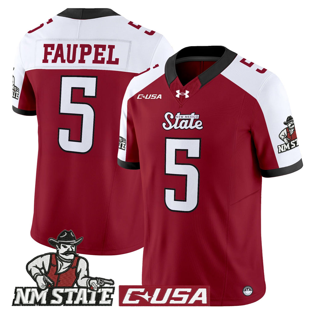 Men's New Mexico State Aggies 2025 Vapor Limited Jersey - All Stitched