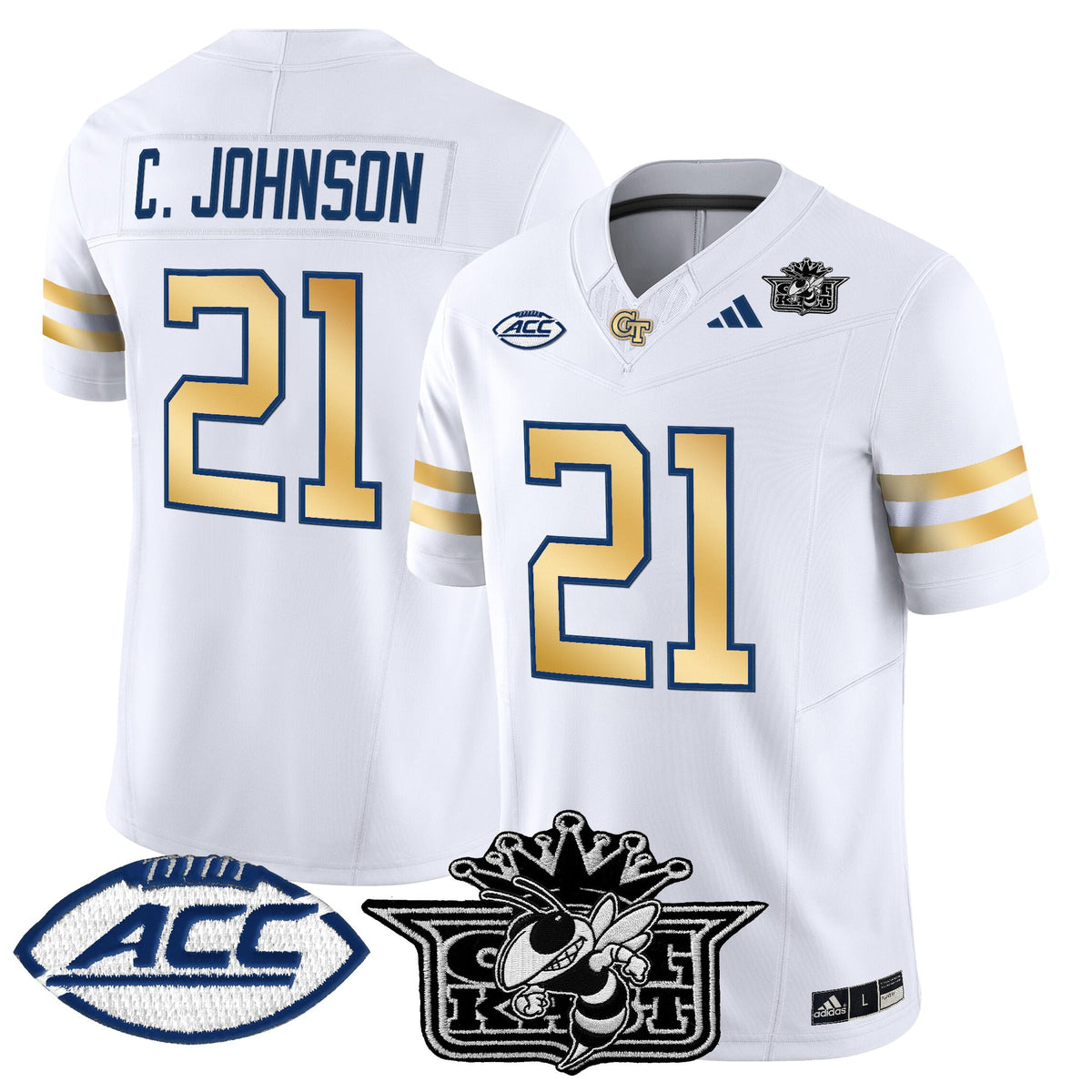 Men's Outkast x Georgia Tech Yellow Jackets 2025 Vapor Limited Jersey - All stitched