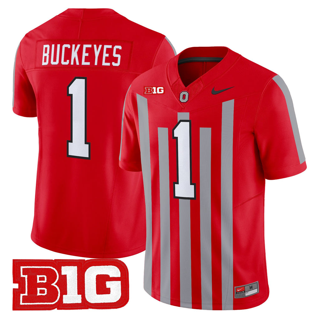 Men's Ohio State Buckeyes Throwback Vapor Limited Jersey - All Stitched