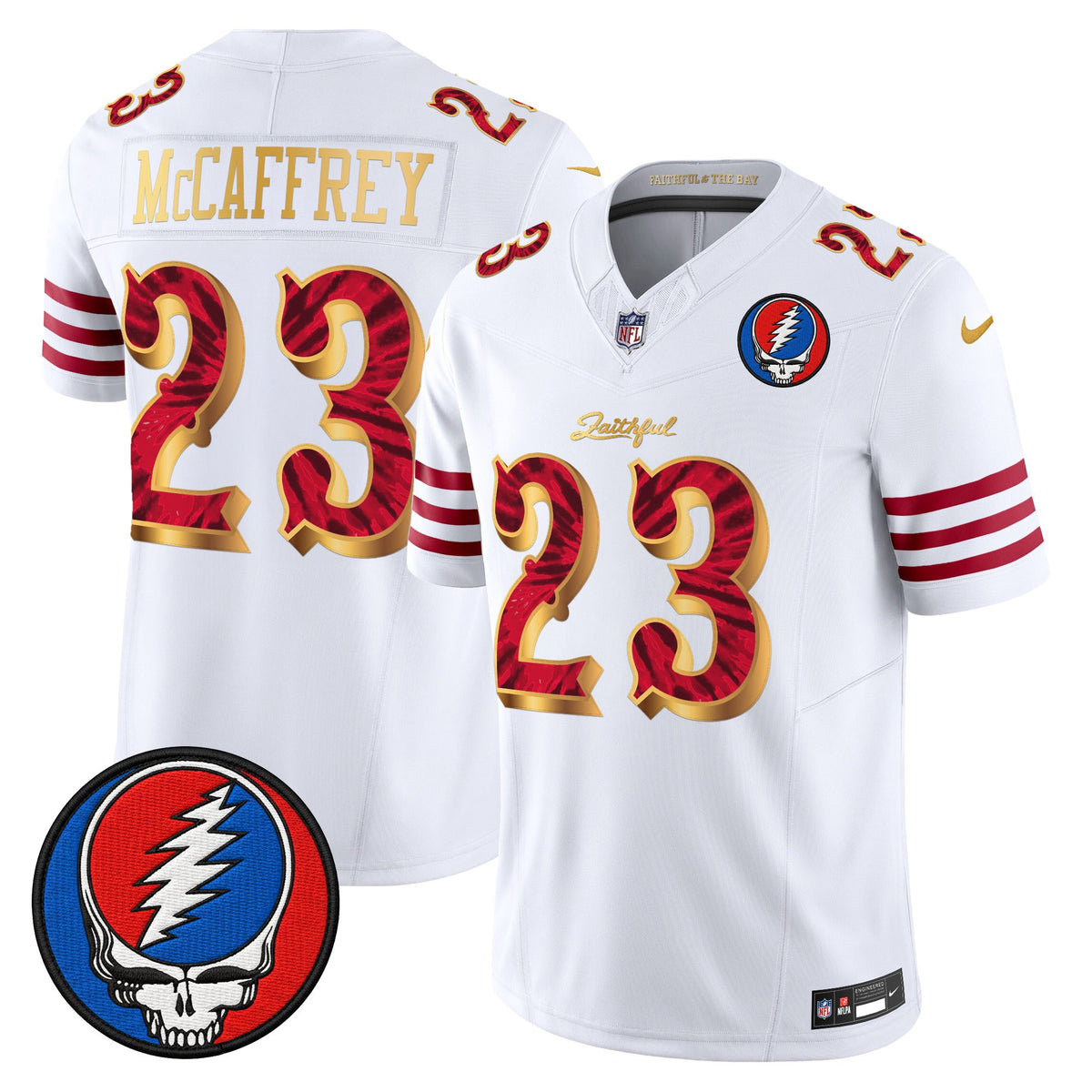 Men's San Francisco 49ers x Grateful Dead Rivalries Vapor Limited Jersey - Rivalries Edition - All Stitched