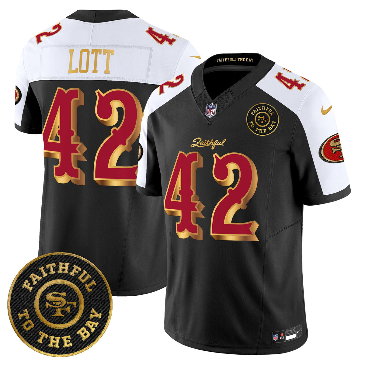 Men's 49ers “Rivalries” Vapor Limited Jersey - Faithful To The Bay Patch - All Stitched