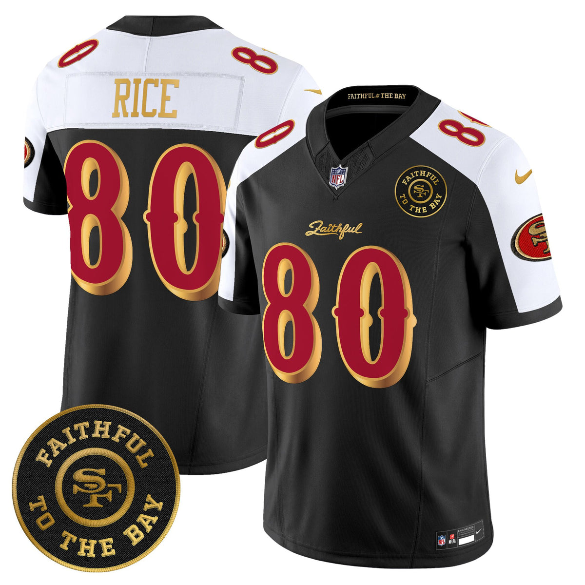 Men's 49ers “Rivalries” Vapor Limited Jersey - Faithful To The Bay Patch - All Stitched