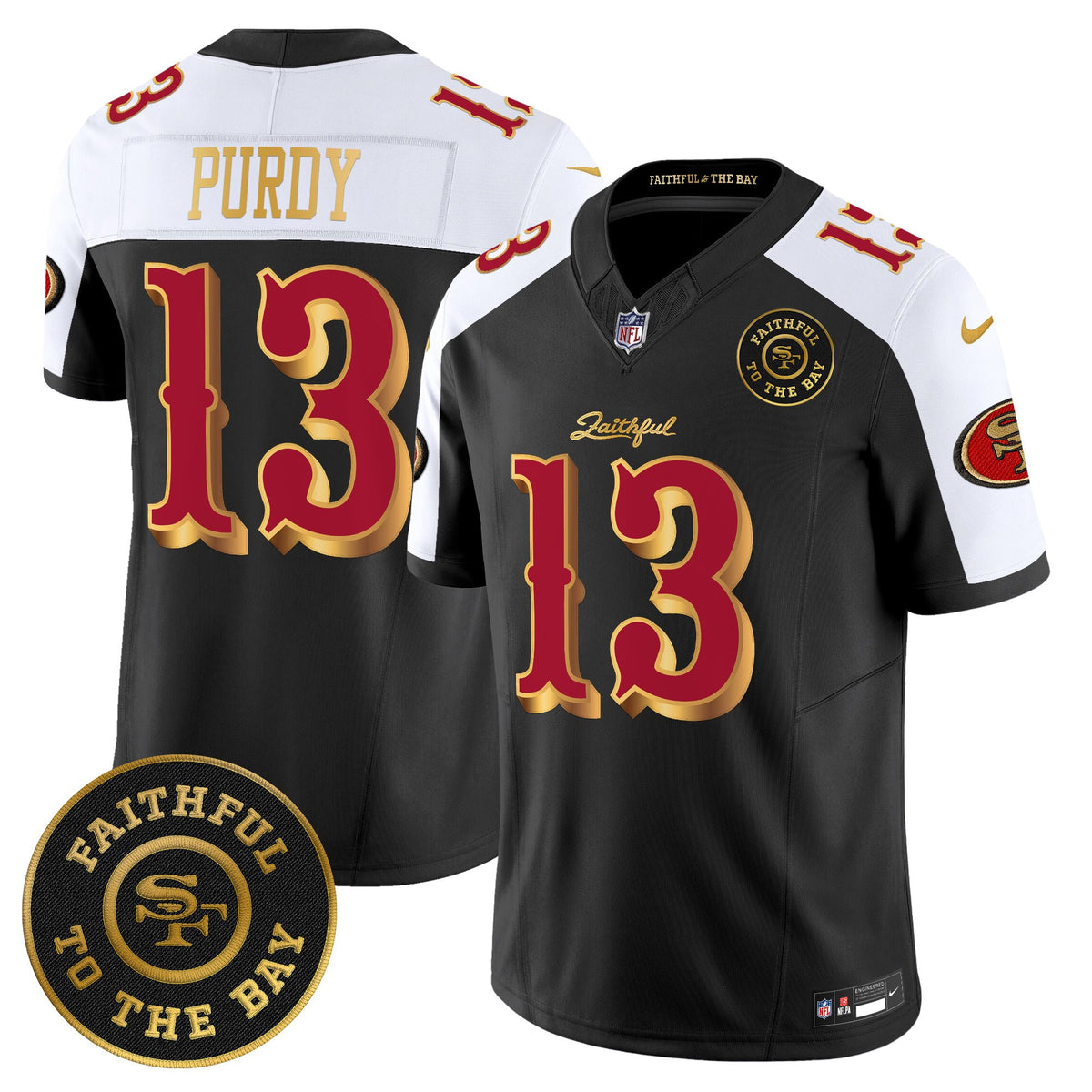 Men's 49ers “Rivalries” Vapor Limited Jersey - Faithful To The Bay Patch - All Stitched