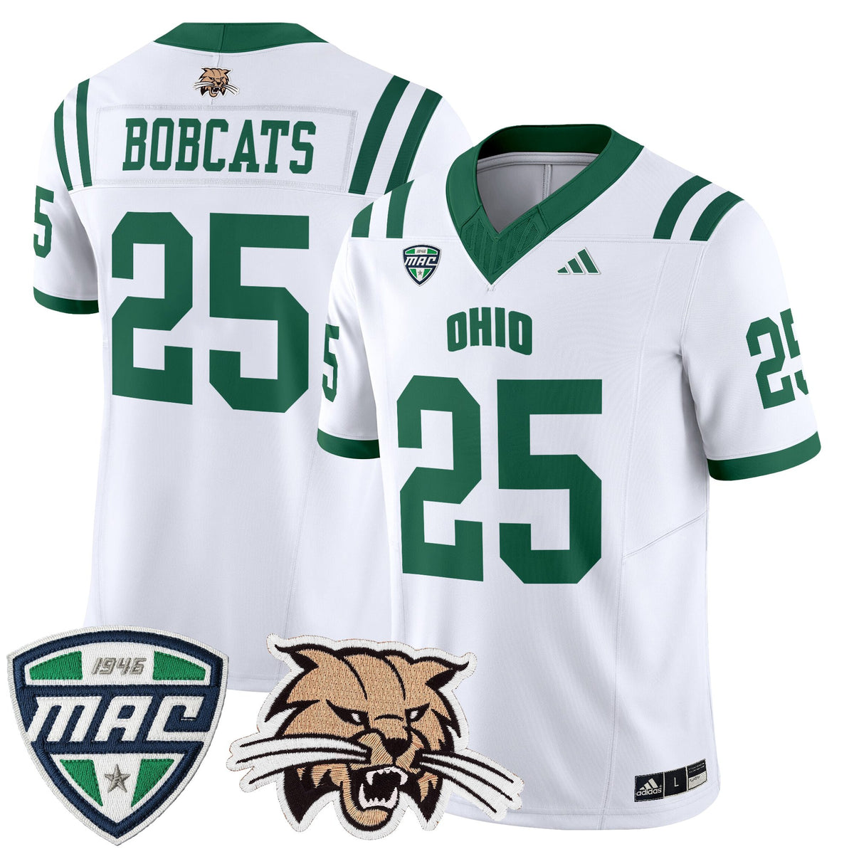 Men's Ohio Bobcats 2025 Vapor Limited Jersey - All Stitched