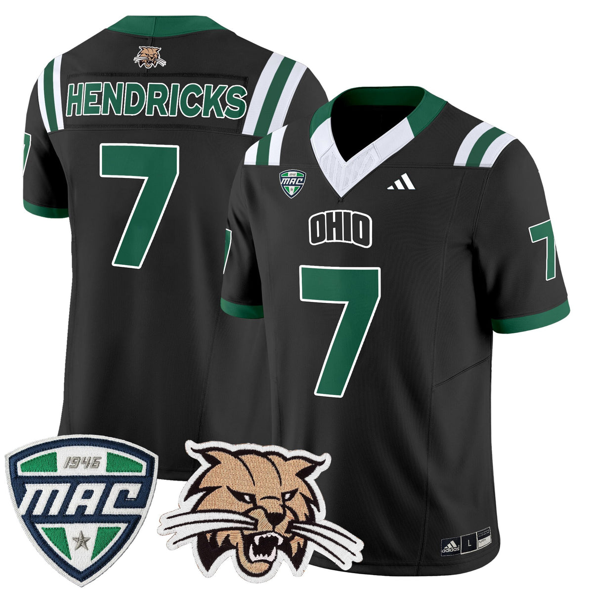 Men's Ohio Bobcats 2025 Vapor Limited Jersey - All Stitched