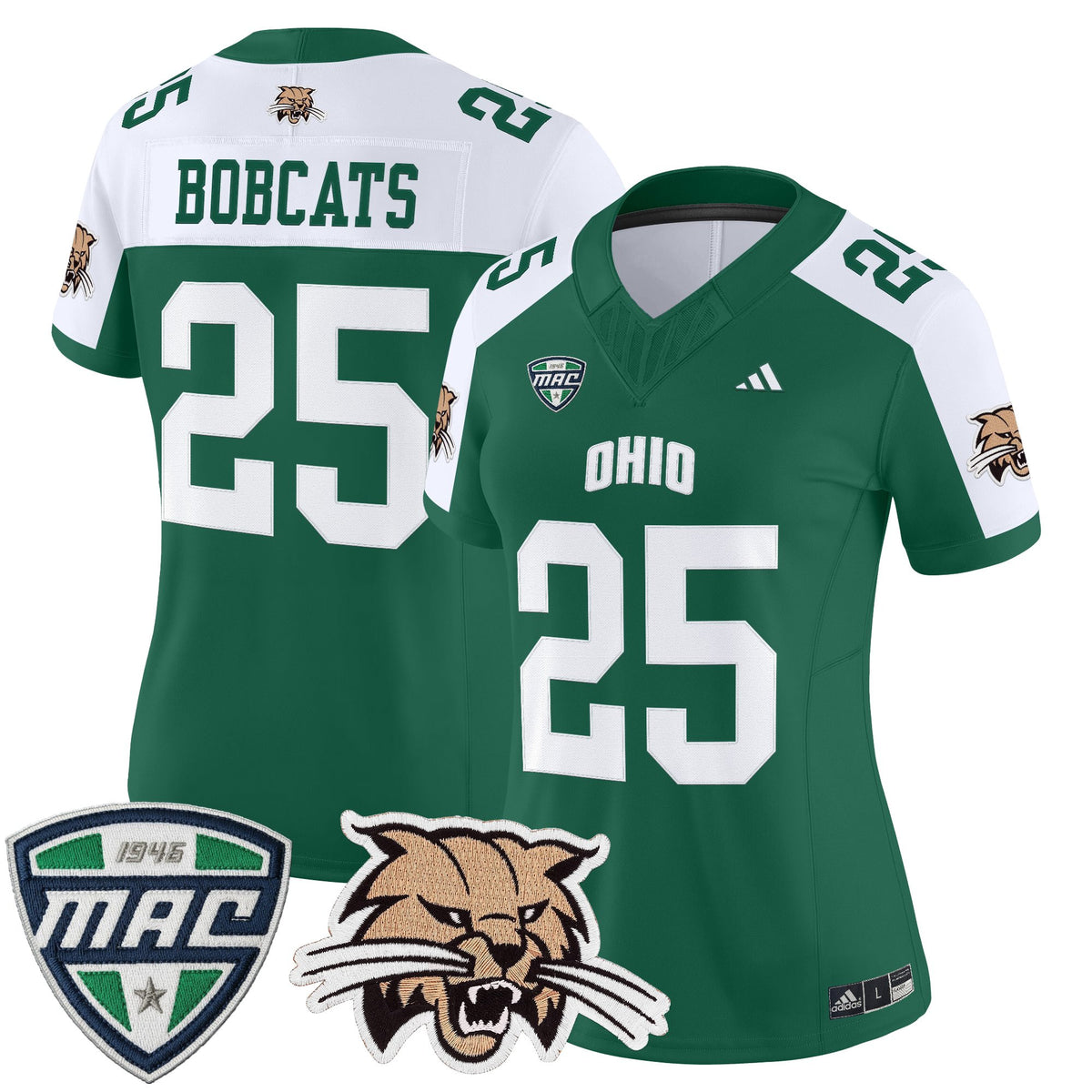 Women's Ohio Bobcats 2025 Vapor Limited Jersey - All Stitched