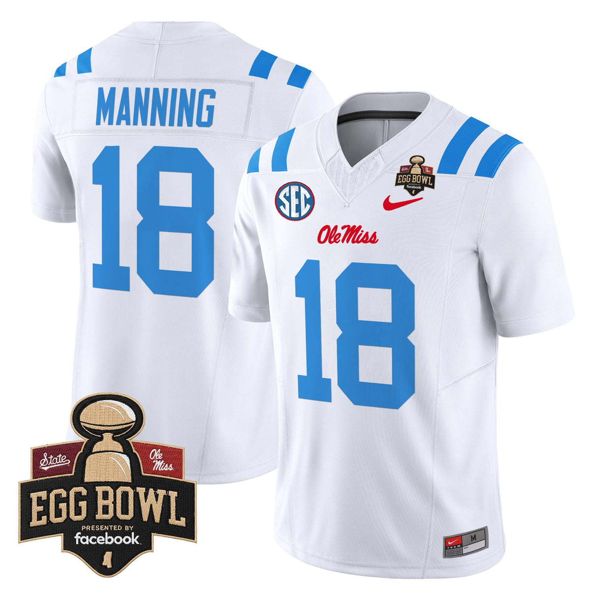 Men's Ole Miss Rebels 2025 Egg Bowl Vapor Limited Jersey - All Stitched