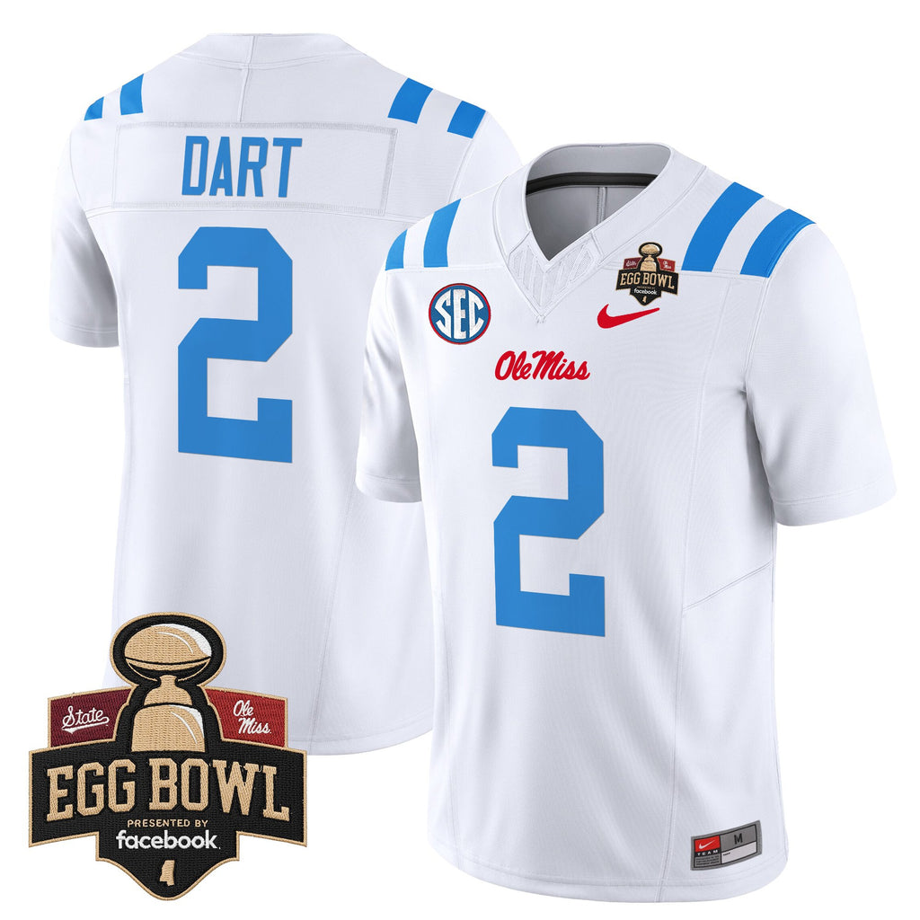 Men's Ole Miss Rebels 2025 Egg Bowl Vapor Limited Jersey - All Stitched