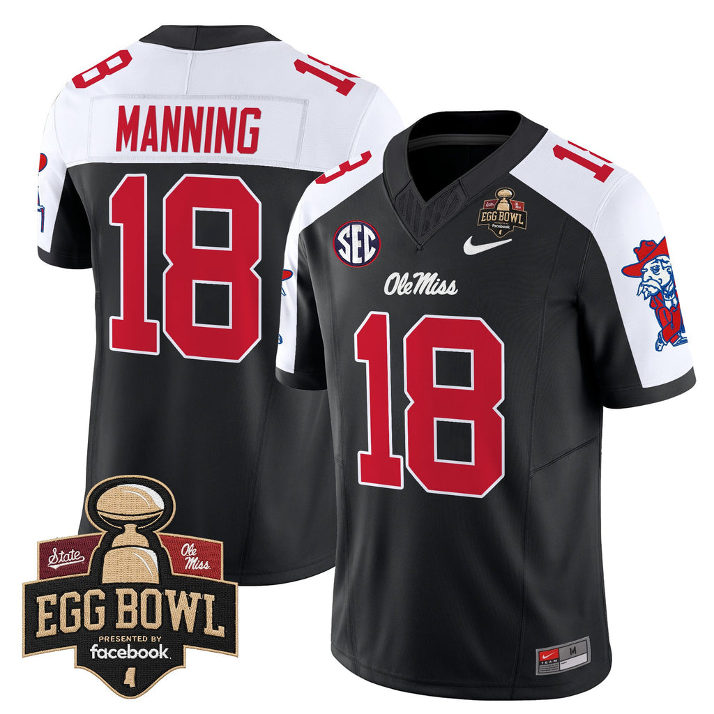 Men's Ole Miss Rebels 2025 Egg Bowl Vapor Limited Jersey - All Stitched