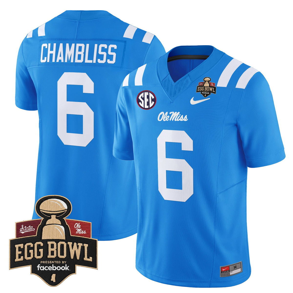Men's Ole Miss Rebels 2025 Egg Bowl Vapor Limited Jersey - All Stitched