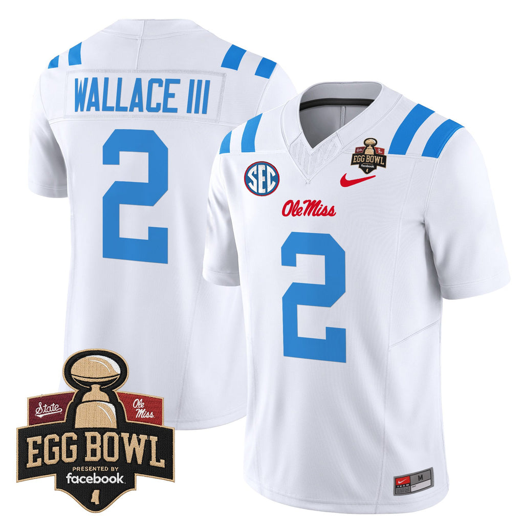 Men's Ole Miss Rebels 2025 Egg Bowl Vapor Limited Jersey - All Stitched