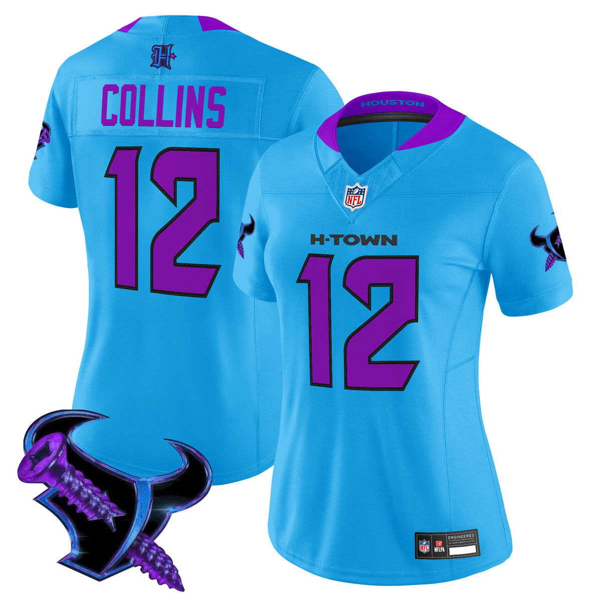 Women's Houston Texans 2025 DJ Screw Vapor Limited Jersey - All Stitched