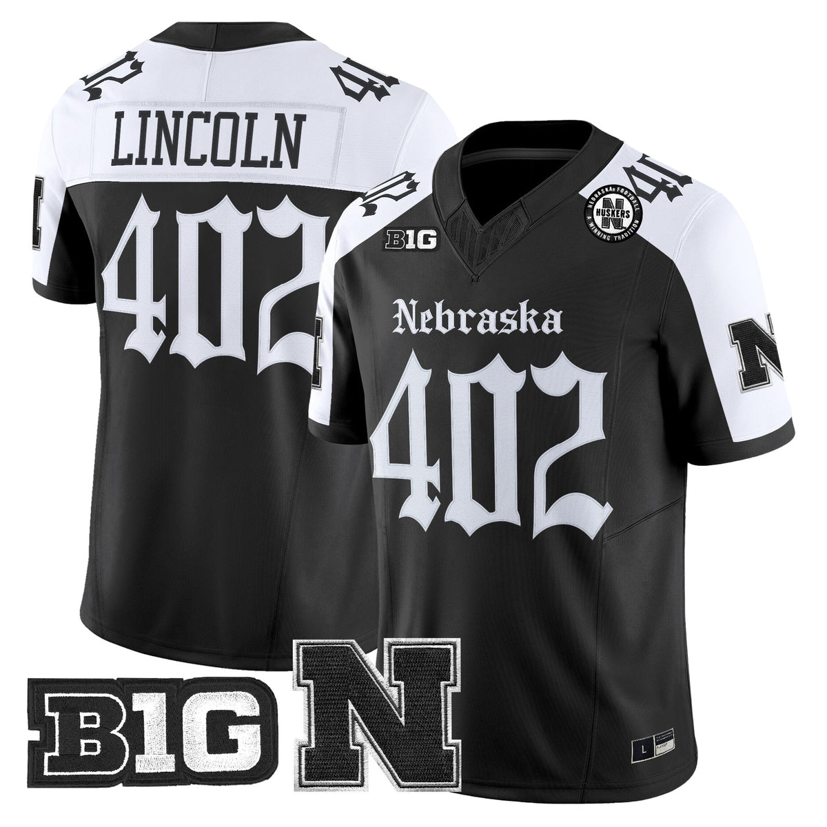 Men's Nebraska Cornhuskers 'Gothic Edition' Vapor Limited Jersey - All Stitched
