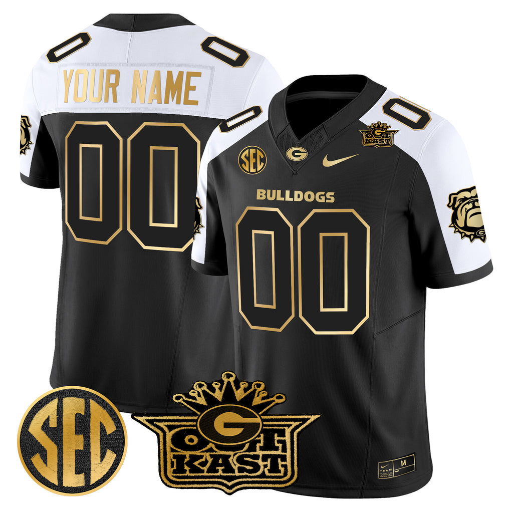 Outkast x Georgia Bulldogs Gold Vapor Limited Jersey - All stitched