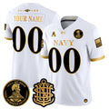 Navy Midshipmen 250th Anniversary Gold Vapor Limited Custom Jersey - All Stitched