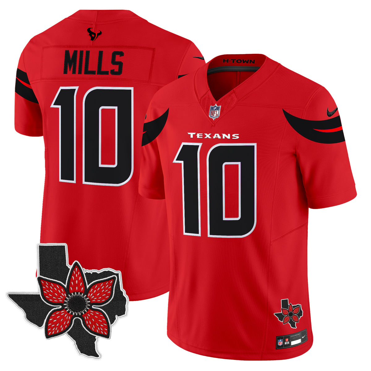 Men's Houston Texans 'Stranger Things Edition' Vapor Limited Jersey - All Stitched