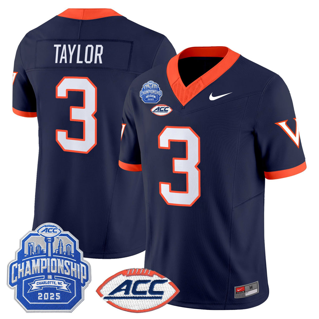 Men's Virginia Cavaliers 2025 ACC Championship Vapor Limited Jersey - All Stitched