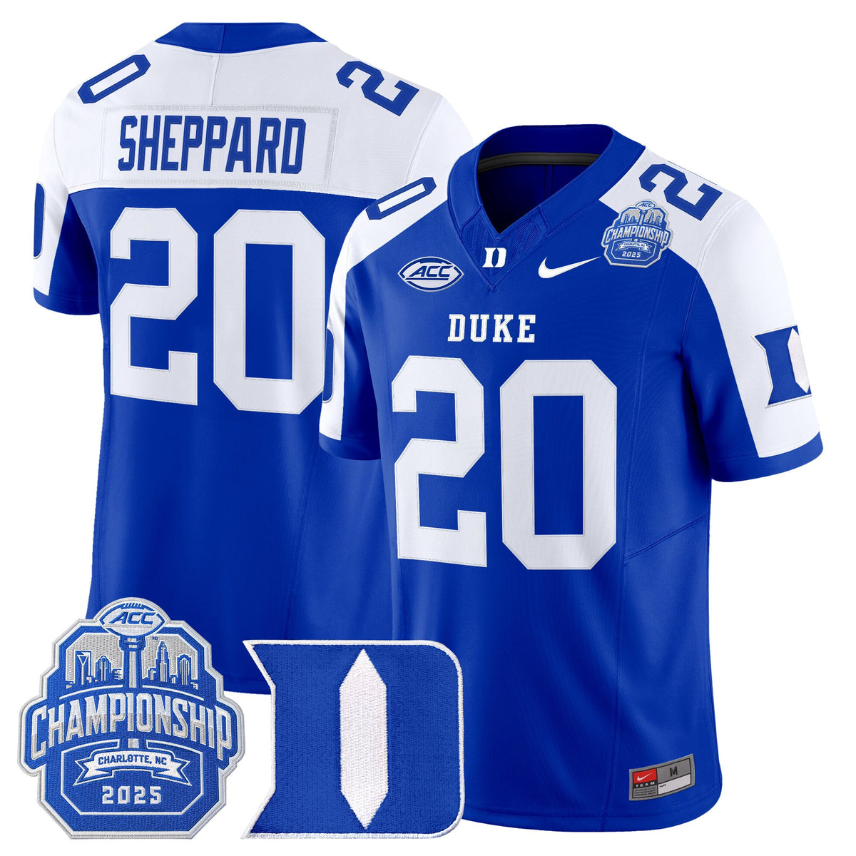 Men's Duke Blue Devils 2025 ACC Championship Vapor Limited Jersey - All Stitched