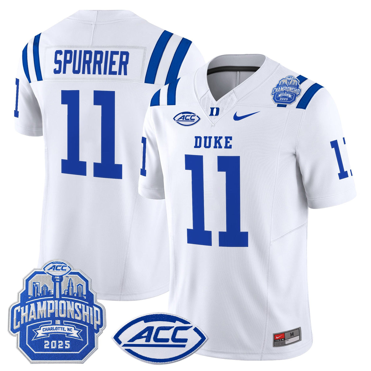 Men's Duke Blue Devils 2025 ACC Championship Vapor Limited Jersey - All Stitched