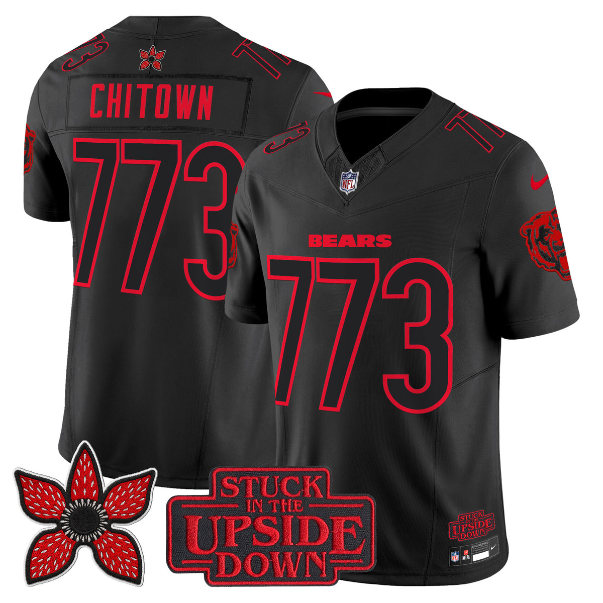 Chicago Bears 'Stranger Things Edition' Vapor Limited Jersey - All Stitched
