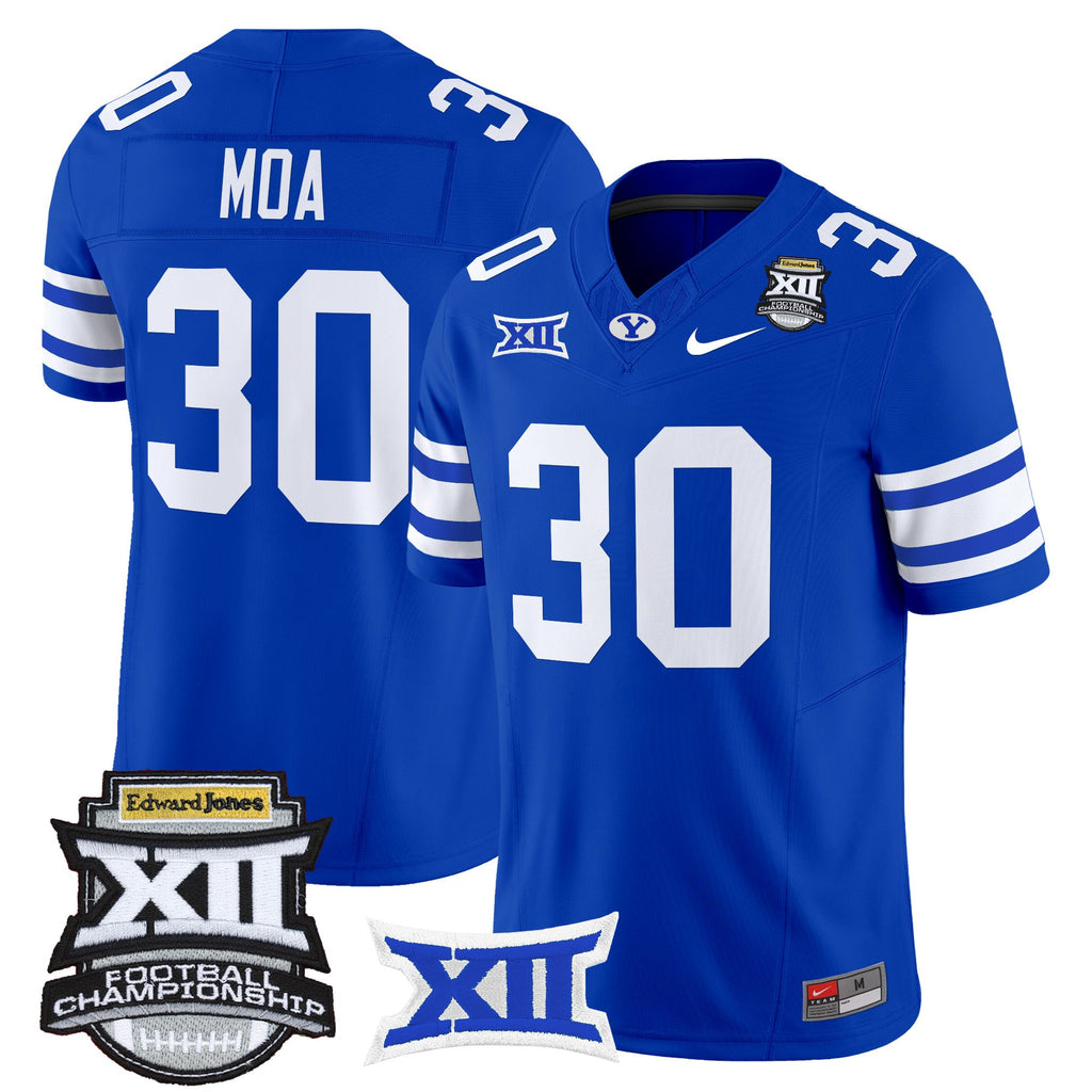 Men's BYU Cougars 2025 Big 12 Championship Vapor Limited Jersey - All Stitched