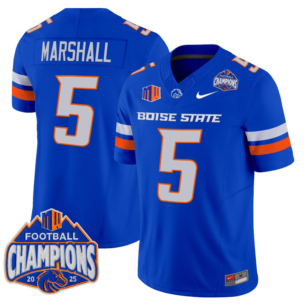 Men's Boise State Broncos 2025 Mountain West Football Champions Vapor Limited Jersey - All Stitched