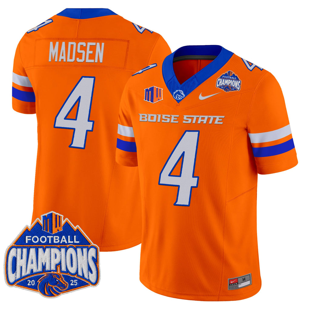 Men's Boise State Broncos 2025 Mountain West Football Champions Vapor Limited Jersey - All Stitched