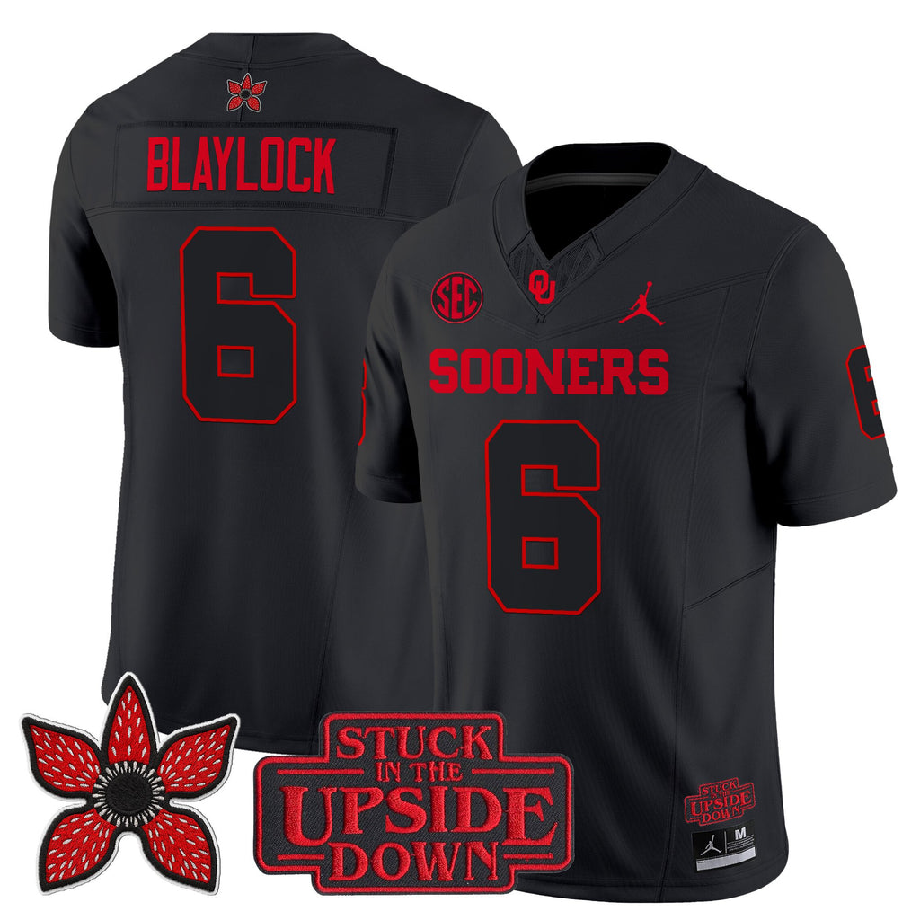 Oklahoma Sooners 'Stranger Things Edition' Vapor Limited Jersey - All Stitched