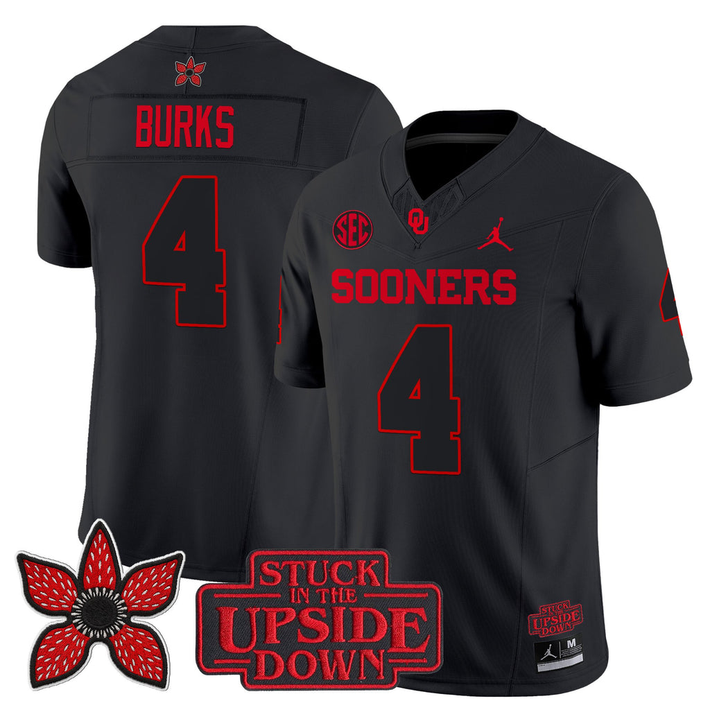Oklahoma Sooners 'Stranger Things Edition' Vapor Limited Jersey - All Stitched