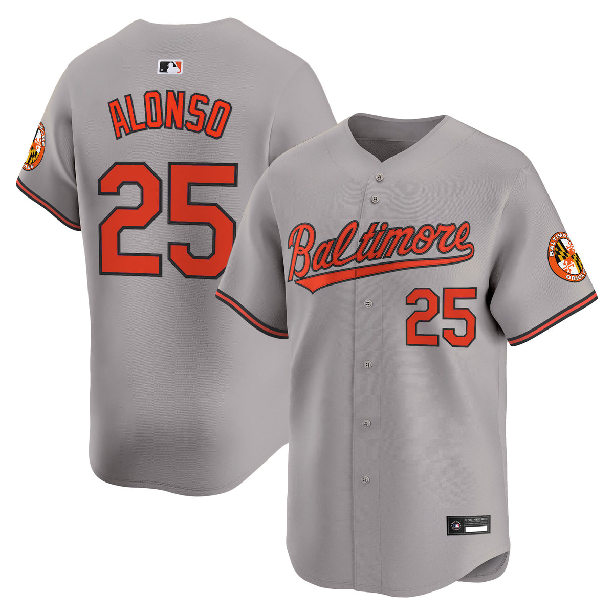 #25 Pete Alonso Baltimore Orioles Vapor Premier Limited Jersey – All Stitched