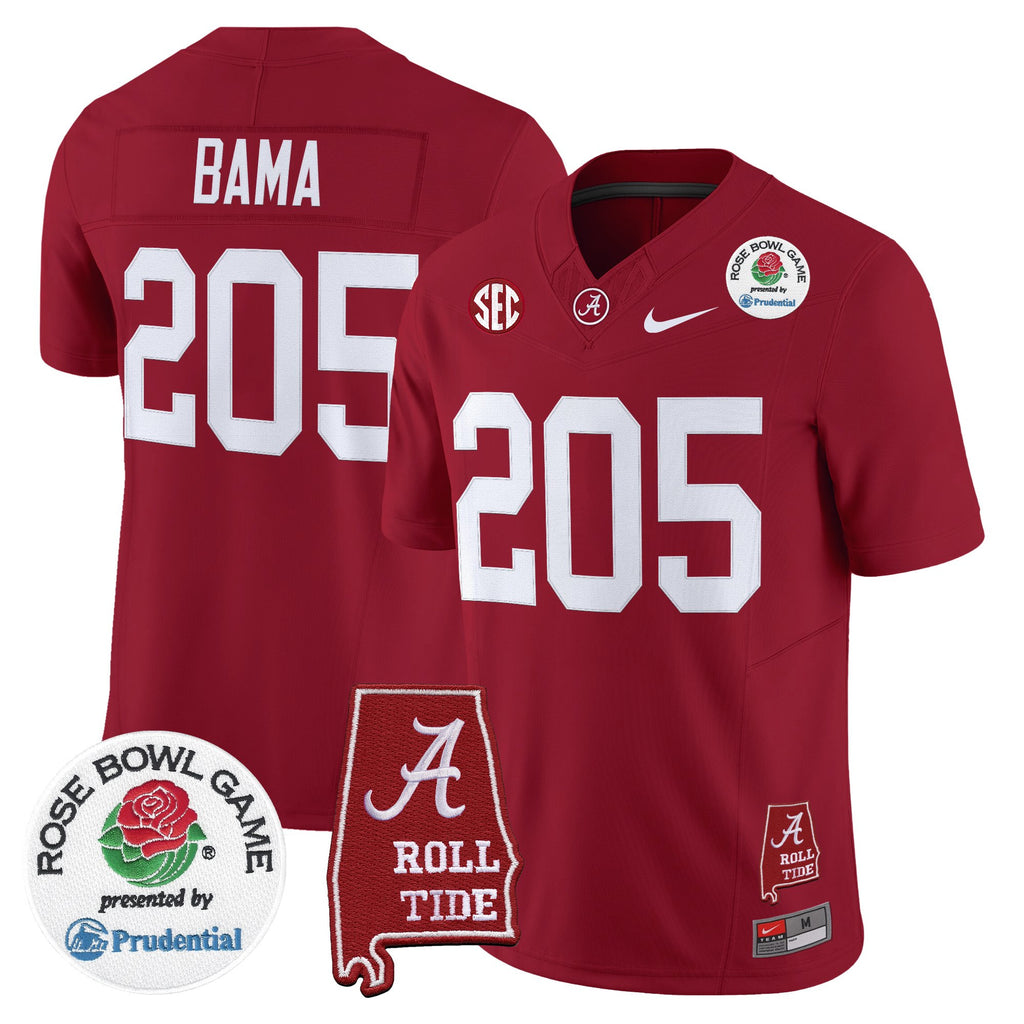 Men's Alabama Crimson Tide 2026 Rose Bowl Vapor Limited Jersey - All Stitched