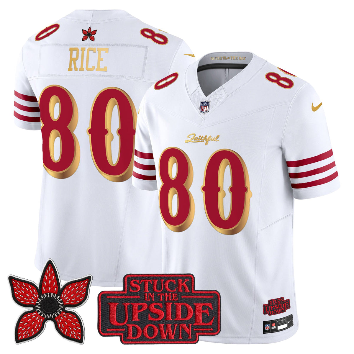 Men's San Francisco 49ers 'Rivalries x Stranger Things' Vapor Limited Jersey - All Stitched
