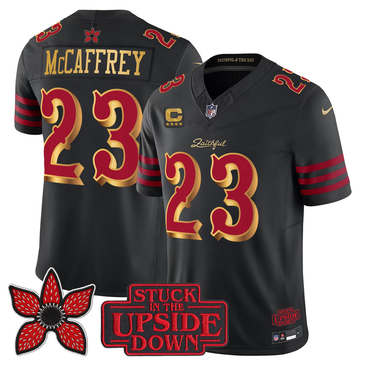 Men's San Francisco 49ers 'Rivalries x Stranger Things' Vapor Limited Jersey - All Stitched