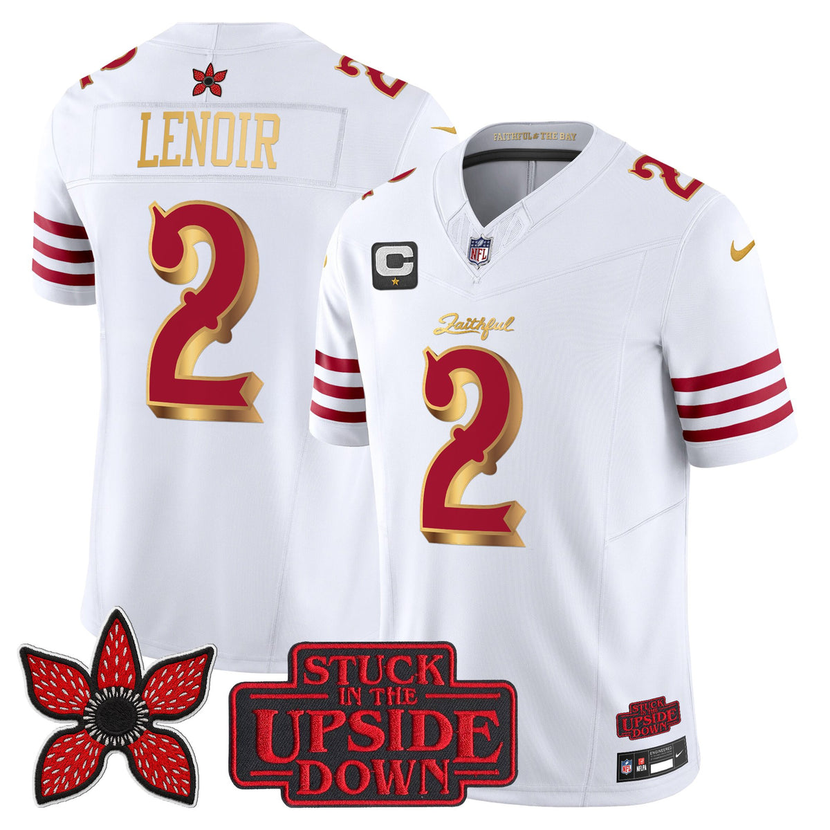 Men's San Francisco 49ers 'Rivalries x Stranger Things' Vapor Limited Jersey - All Stitched