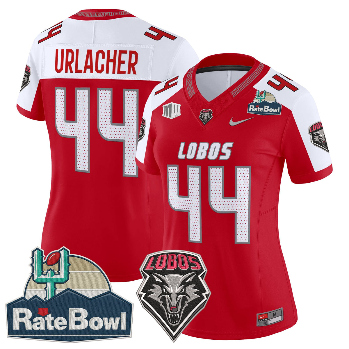 Women's New Mexico Lobos 2025 Rate Bowl Vapor Limited Jersey - All Stitched