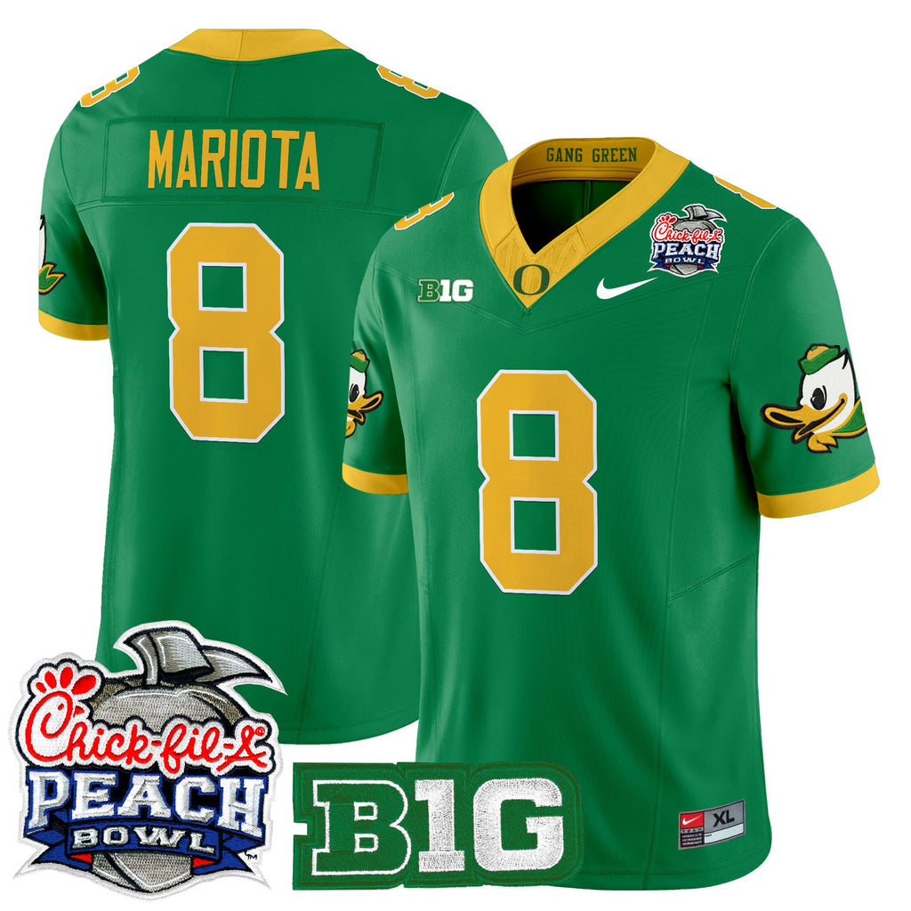 Men's Oregon Ducks 2026 Peach Bowl Vapor Limited Jersey - All Stitched