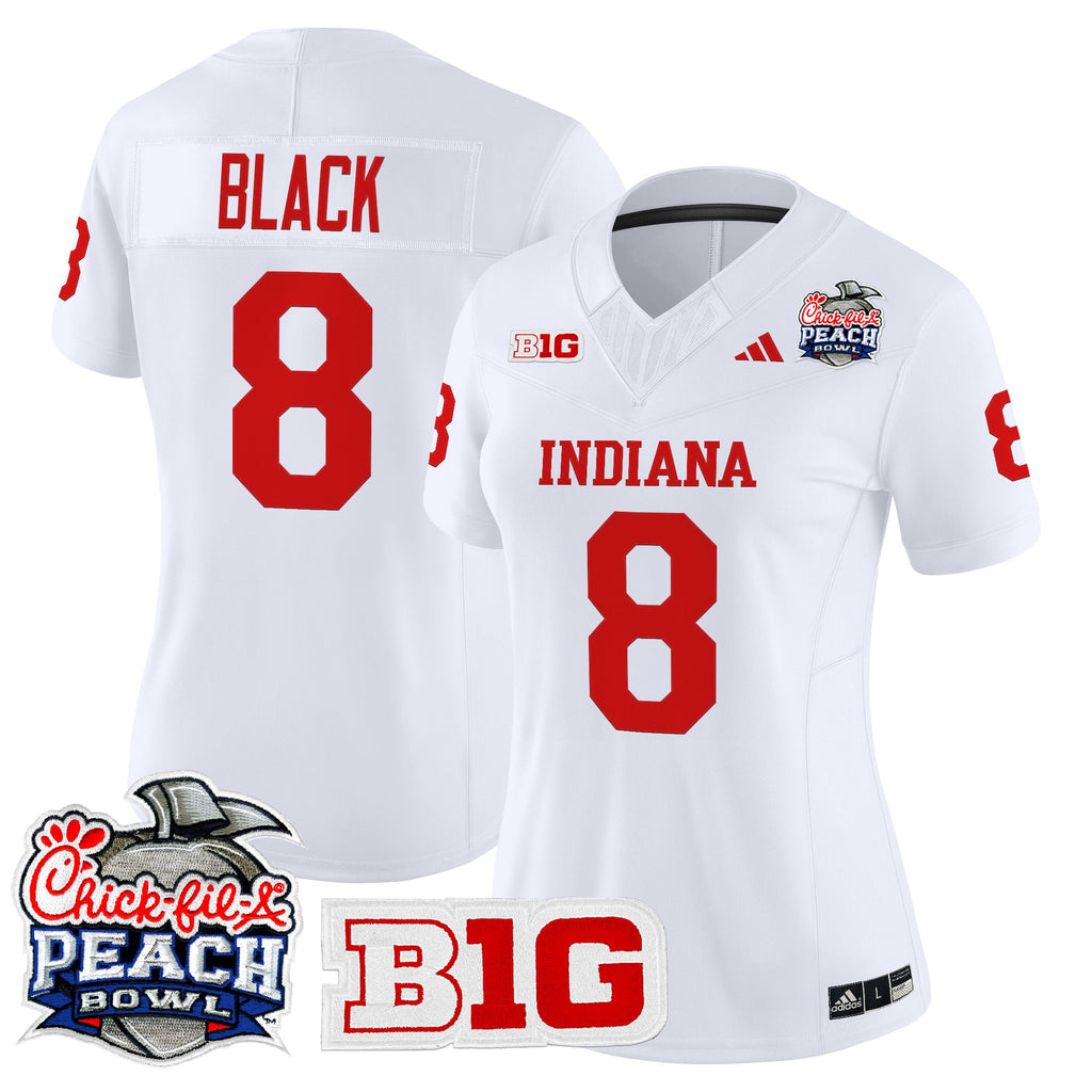 Women's Indiana Hoosiers 2026 Peach Bowl Vapor Limited Jersey - All Stitched