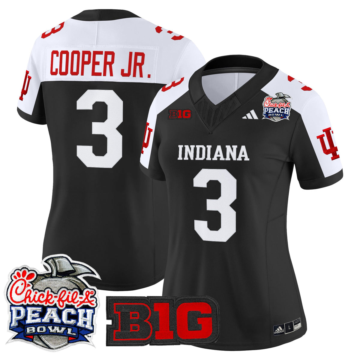 Women's Indiana Hoosiers 2026 Peach Bowl Vapor Limited Jersey - All Stitched