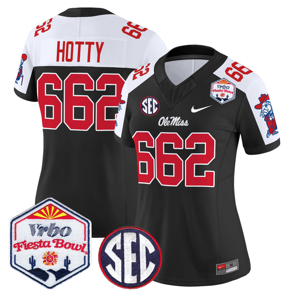 Women's Ole Miss Rebels 2026 The Fiesta Bowl Vapor Limited Jersey - All Stitched