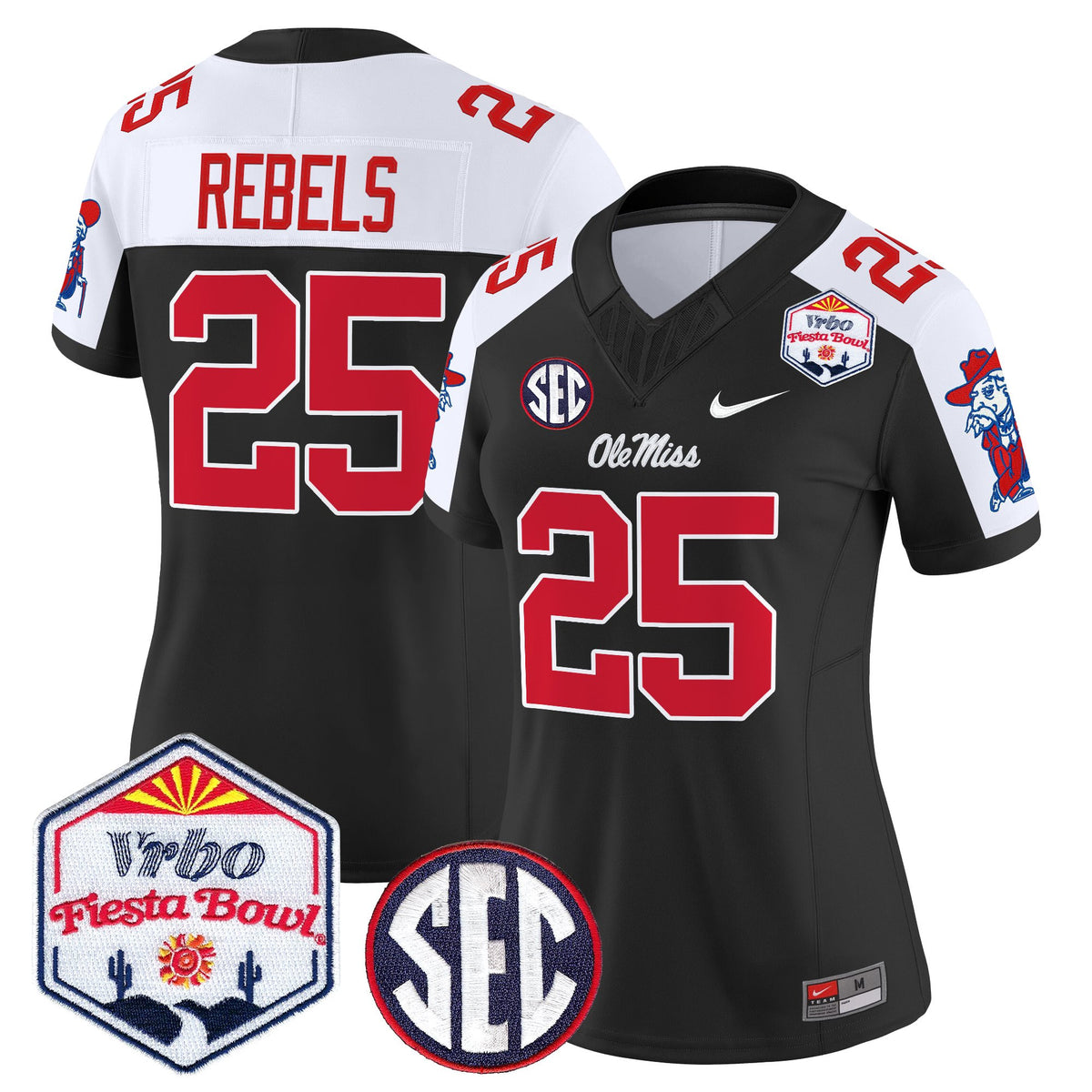 Women's Ole Miss Rebels 2026 The Fiesta Bowl Vapor Limited Jersey - All Stitched