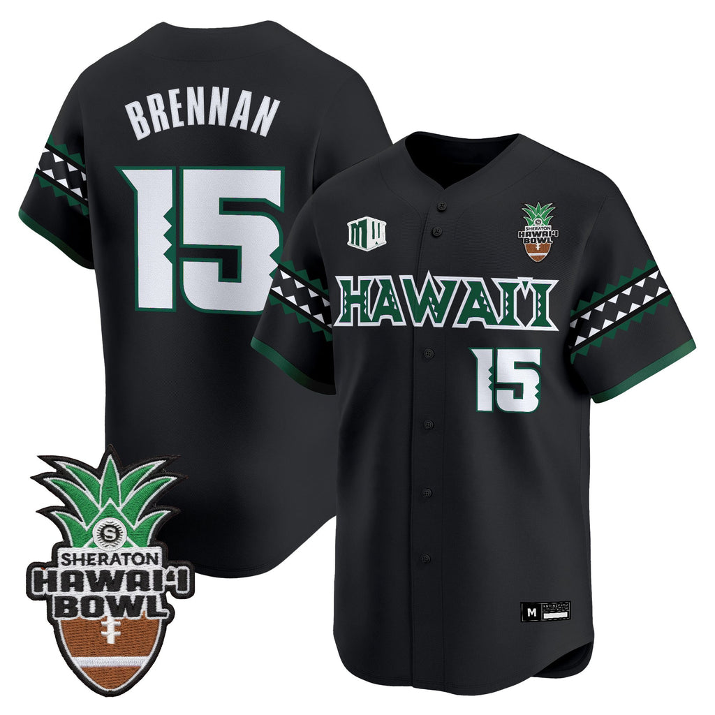 Men's Hawai'i Rainbow Warriors 2025 Hawai'i Bowl Vapor Baseball Jersey - All Stitched