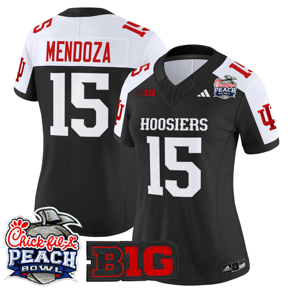 Women's Indiana Hoosiers 2026 Peach Bowl Vapor Limited Jersey V2 - All Stitched