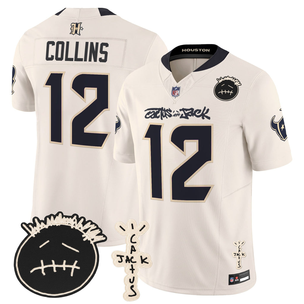 Men's Houston Texans x Cactus Jack Vapor Limited Jersey V2 - All Stitched